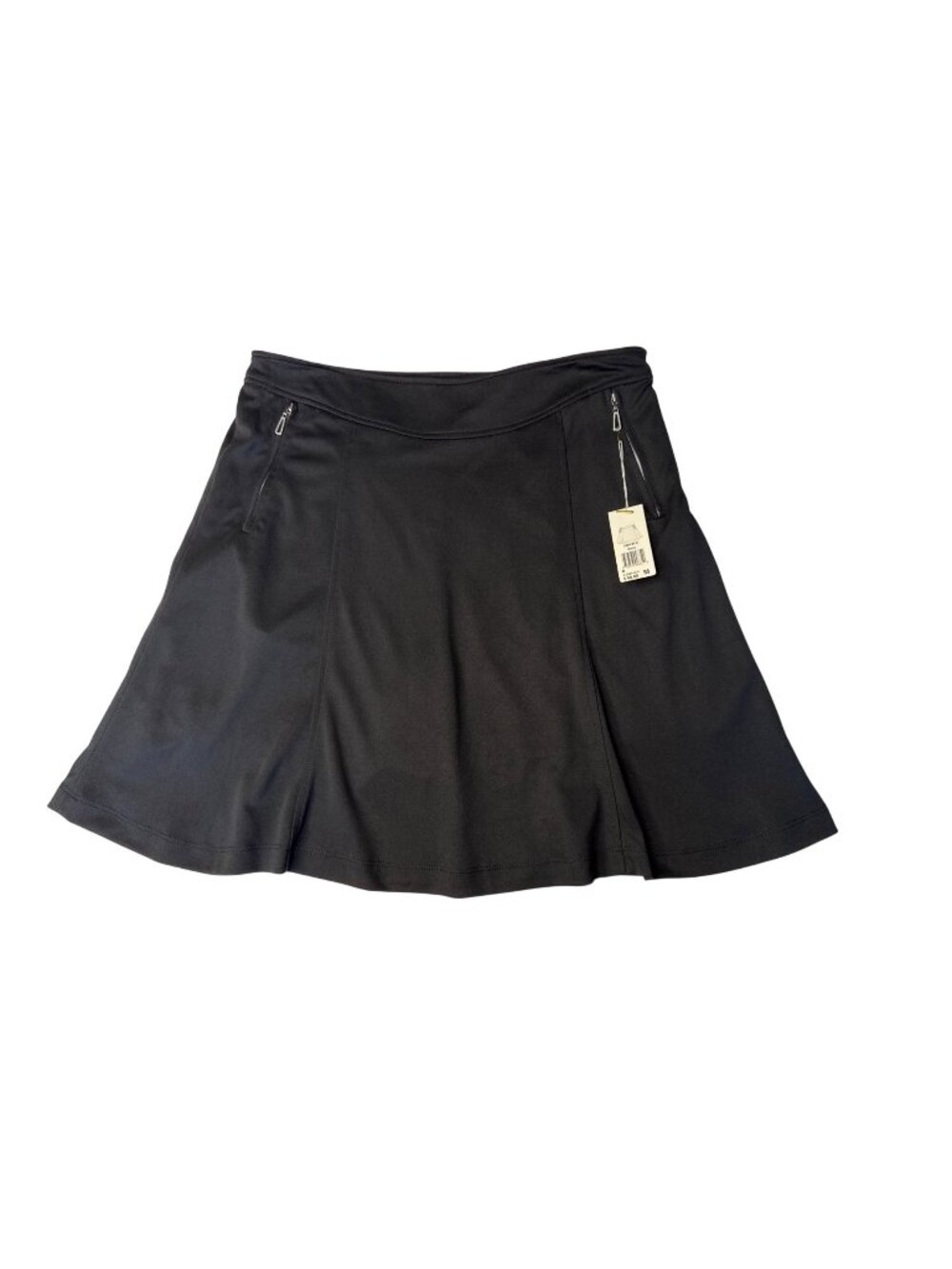 NWT Monterey Club Womens Black Golf  Skort With Pockets M